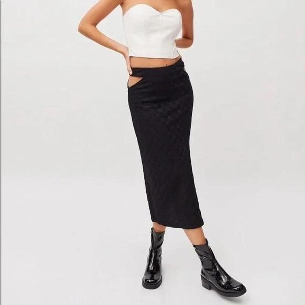 NWT Checkered Midi Urban Outfitters Skirt